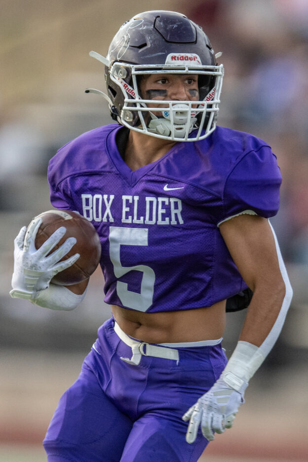 Prep football Sumko rushes for 4 TDs, Box Elder off to first 40 start